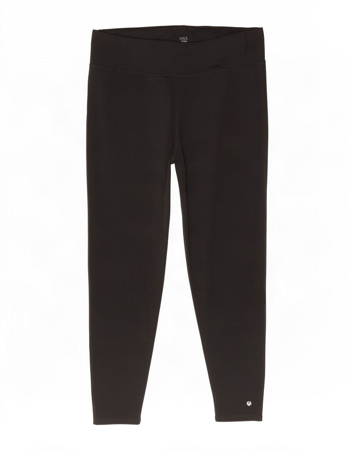 Женские леггинсы Marks & Spencer UK 22 3XL, черный полиэстер