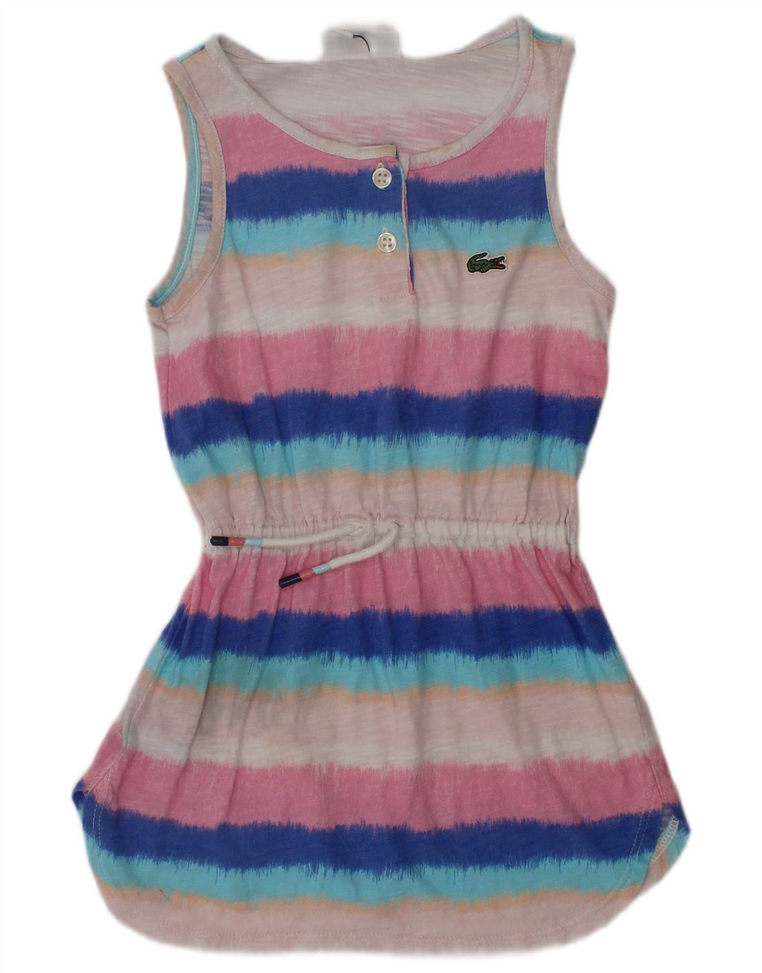 LACOSTE Baby Girls Basic Dress 18-24 Months Multicoloured Striped