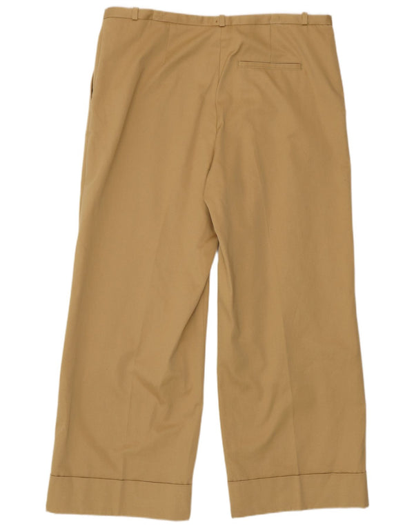 Женские брюки-чиносы Massimo Dutti с высокой талией EU 44 XL W34 L28 Бежевые