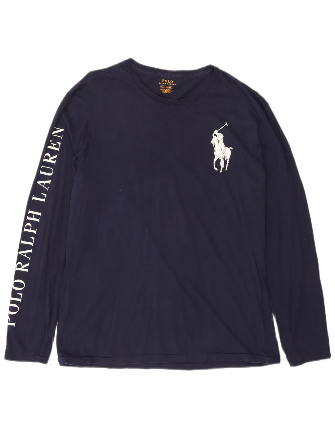 Мужской топ с длинным рукавом Polo Ralph Lauren, темно-синий, большой размер