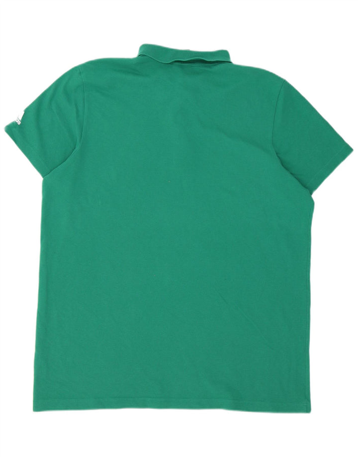 Мужская рубашка поло Adidas большая зеленая