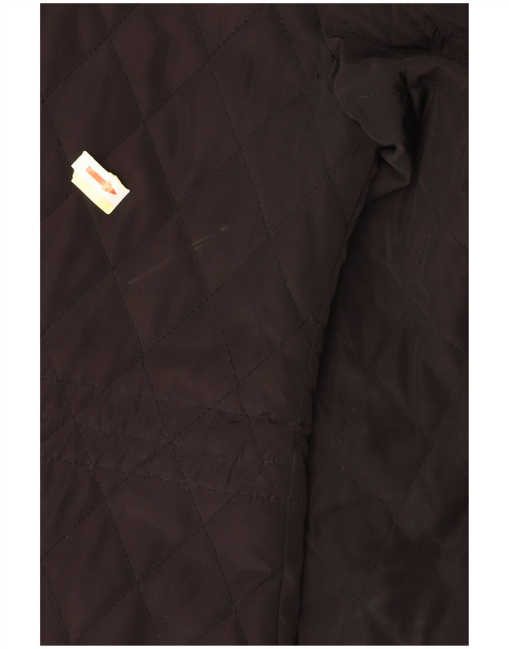 Женская стеганая куртка свободного кроя с капюшоном MICHAEL KORS UK 10, маленькая черная