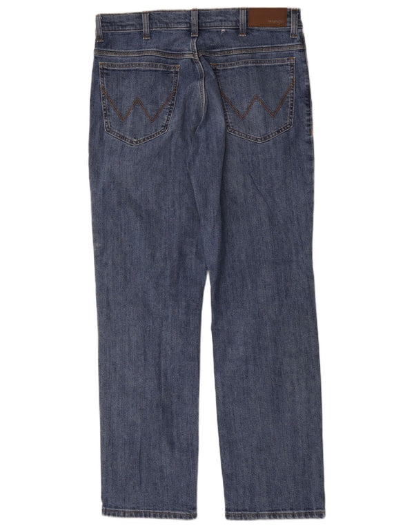 Мужские прямые джинсы Wrangler W35 L32, синий хлопок