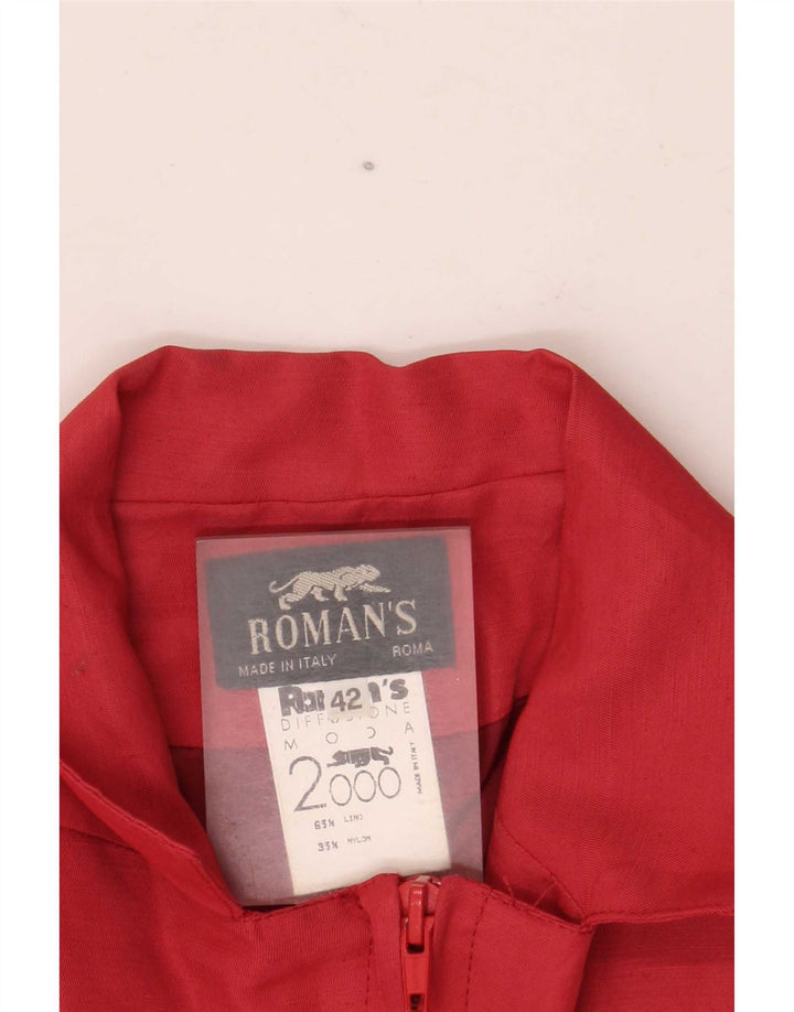 Женский блейзер с короткими рукавами и молнией Roman's IT 42, средний красный лен