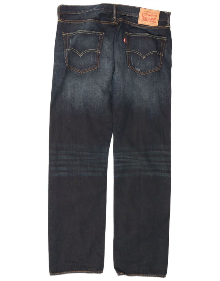 Мужские прямые джинсы Levi's 504 W36 L34 Темно-синие, хлопок