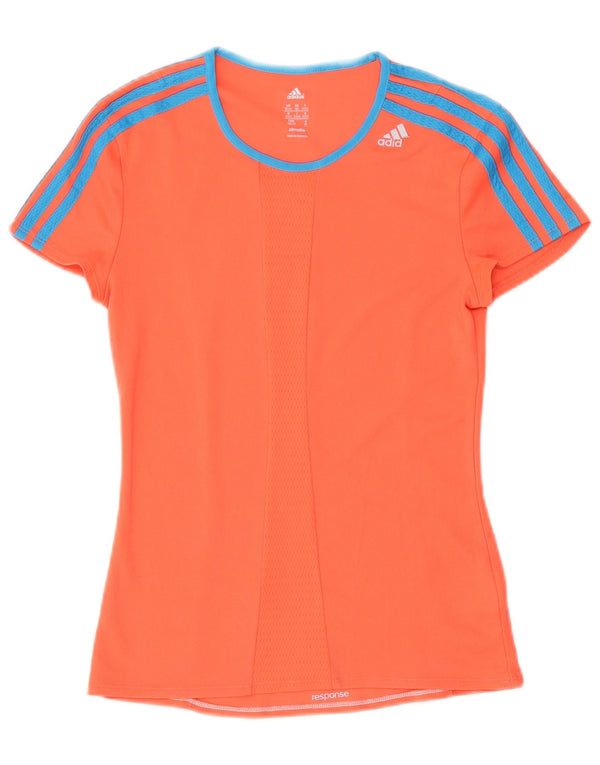 Женская футболка ADIDAS Climalite Top UK 4/6 XS Оранжевый полиэстер