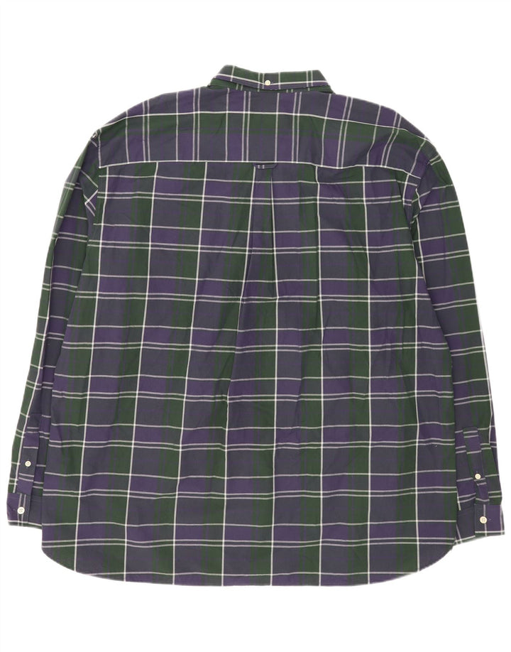 Мужская рубашка Lyle & Scott 3XL, темно-синяя клетка, хлопок