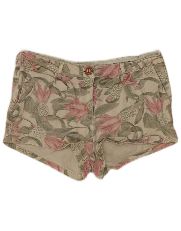 Шорты Scotch & Soda для девочек 15–16 лет, W28, бежевый, хлопковый цветочный принт
