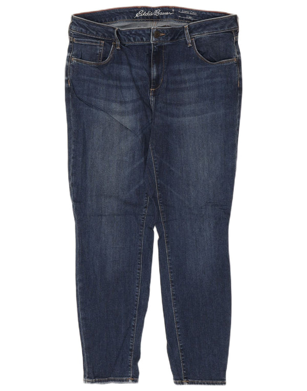 Женские джинсы скинни EDDIE BAUER слегка пышные, США 16, 2XL, W35, L27, темно-синие