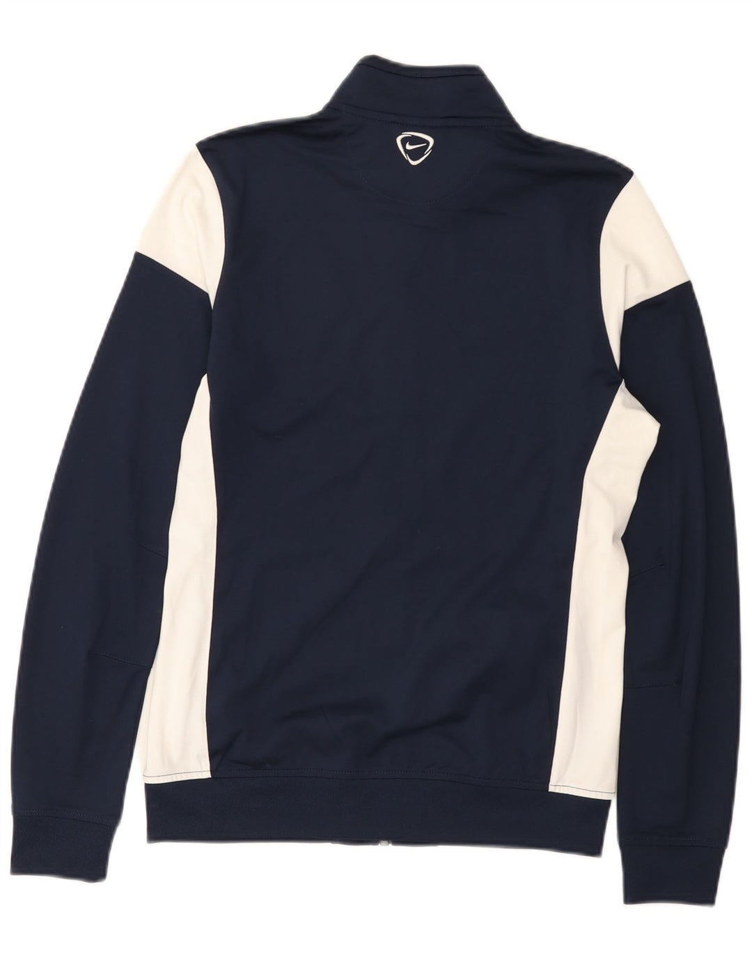 Мужская спортивная куртка Nike Dri Fit среднего размера, темно-синяя, с цветными блоками