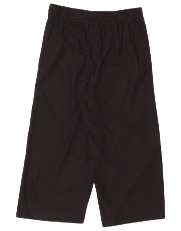 Женские широкие капри Zara, большие W30 L20, черные