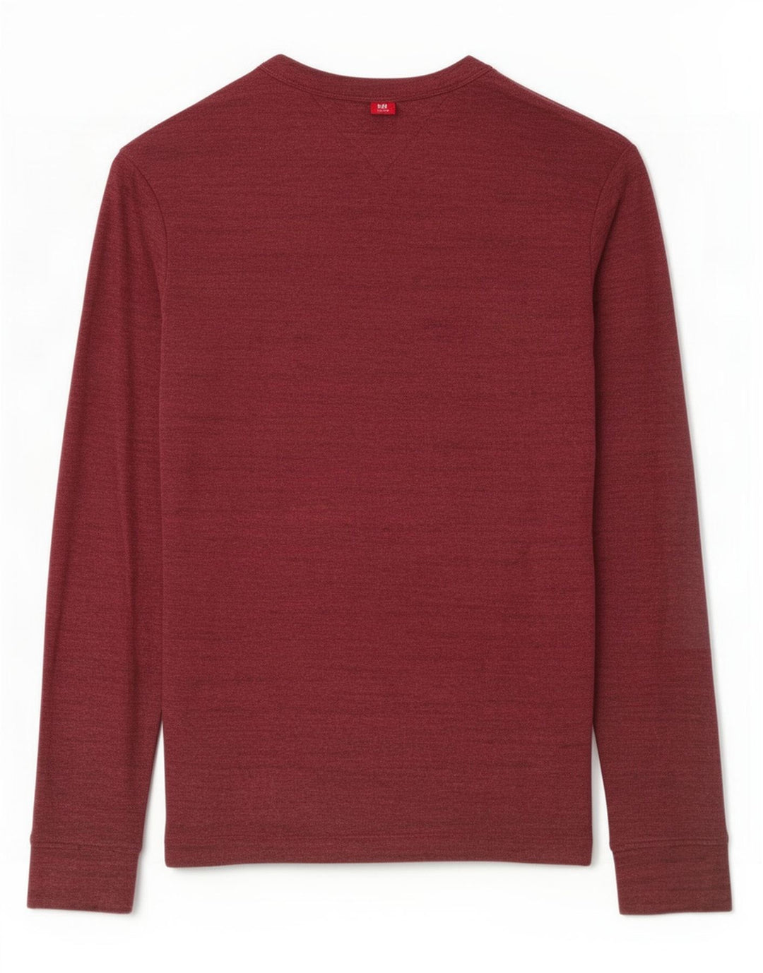 Мужской топ Tommy Hilfiger с длинным рукавом, средний бордовый, крапчатый хлопок