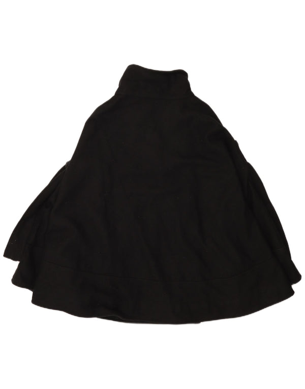 Женское двубортное пальто-накидка Zara UK 16, большое черное