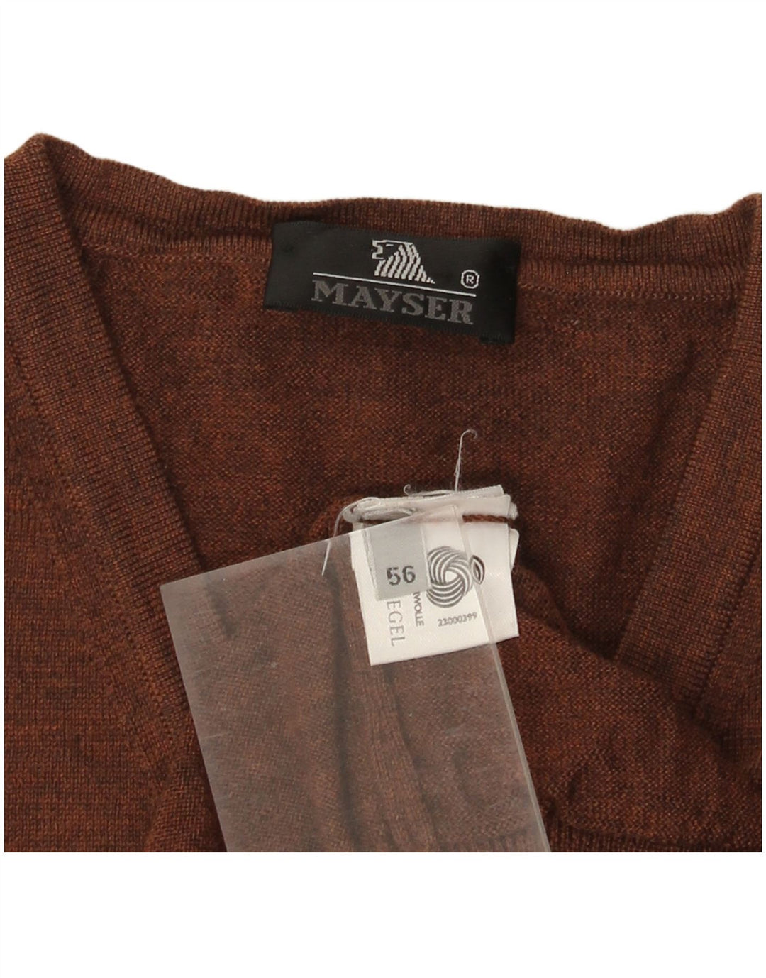 MAYSER Мужская майка безрукавка IT 56 XL Коричневая шерсть