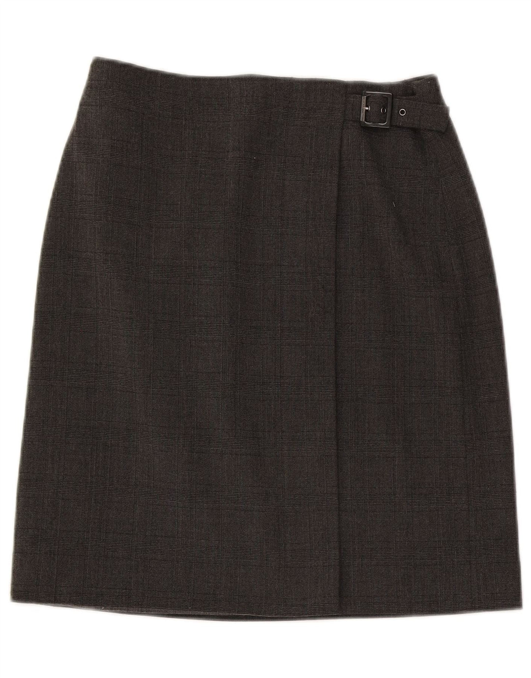 Женская юбка с запахом Armani US 6 Medium W28 Серая клетка из полиэстера
