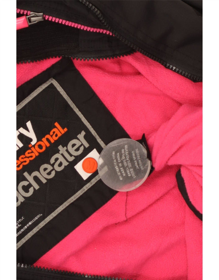 Женская ветровка с рисунком Superdry UK 14, средний черный