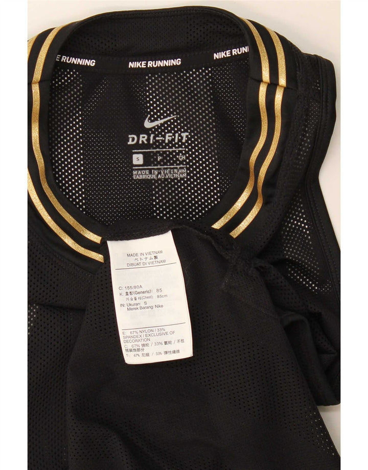 Женский жилет Nike Dri Fit Top UK 10, маленький черный нейлон