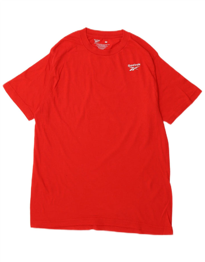 REEBOK Mens T-Shirt Top Medium Red Cotton
