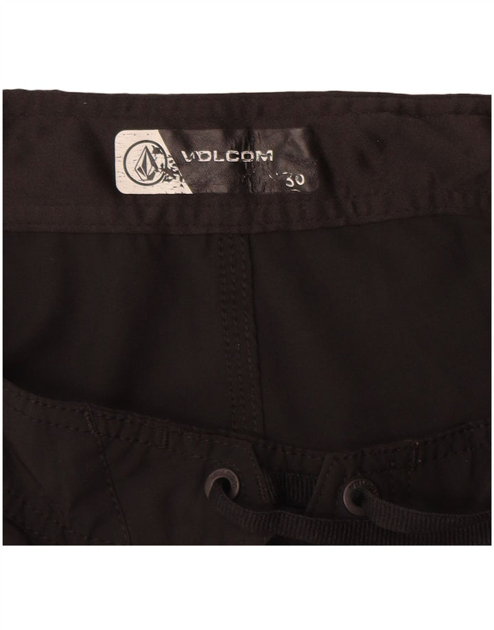 Мужские шорты для плавания Volcom, средние черные