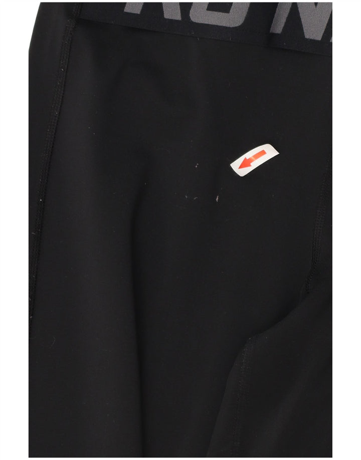 Женские леггинсы с рисунком NIKE Dri Fit UK 12, средний черный полиэстер