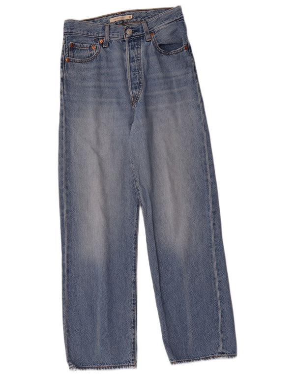 Женские прямые джинсы Levi's с завышенной талией W26 L27, синий хлопок