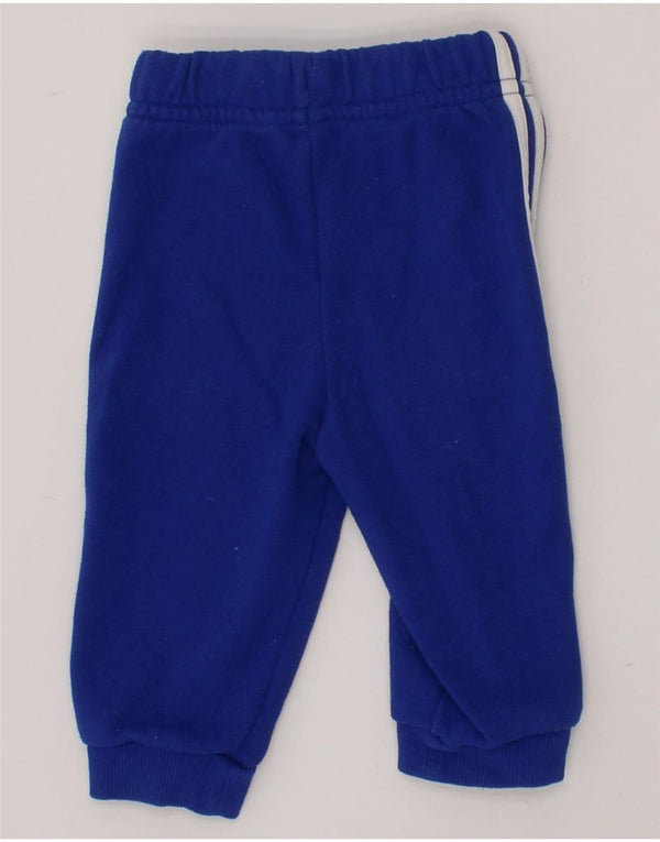 ADIDAS Baby Boys Joggers Tracksuit Trousers 3-6 Months  Blue Cotton