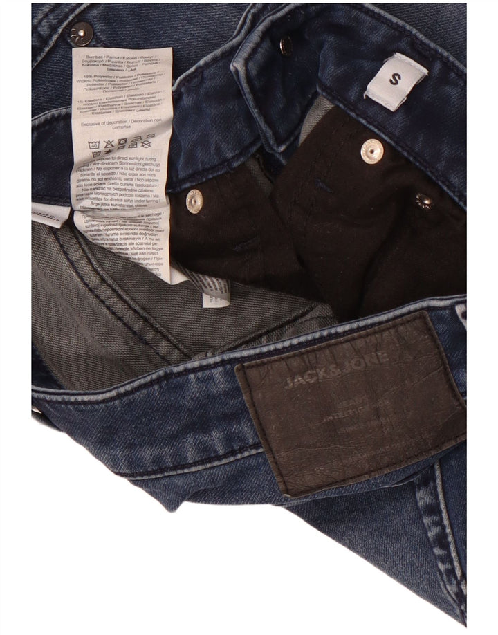 Мужские джинсовые шорты Jack & Jones, маленькие, синие, хлопок, W29