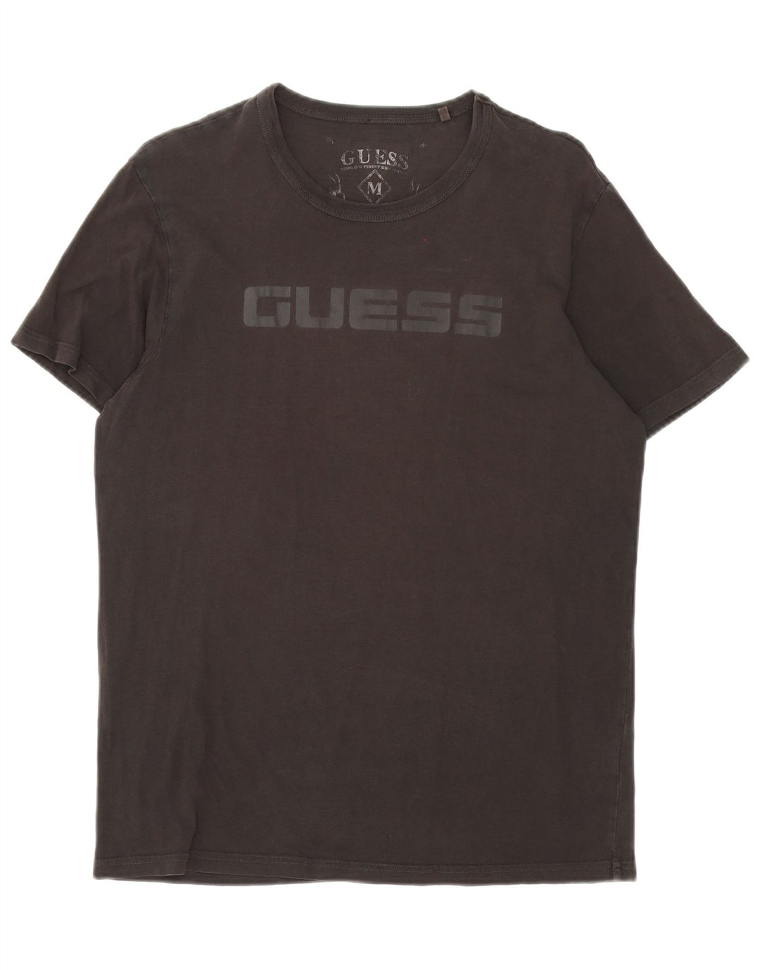 Мужская футболка Guess с графическим рисунком, средний черный хлопок