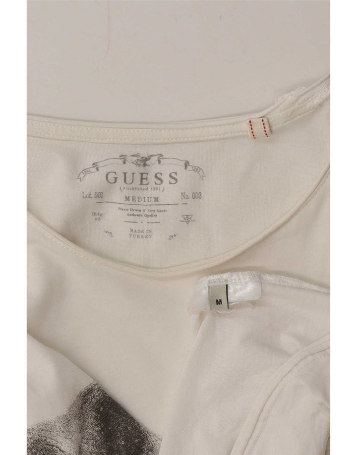 Мужская футболка Guess с рисунком, средний белый
