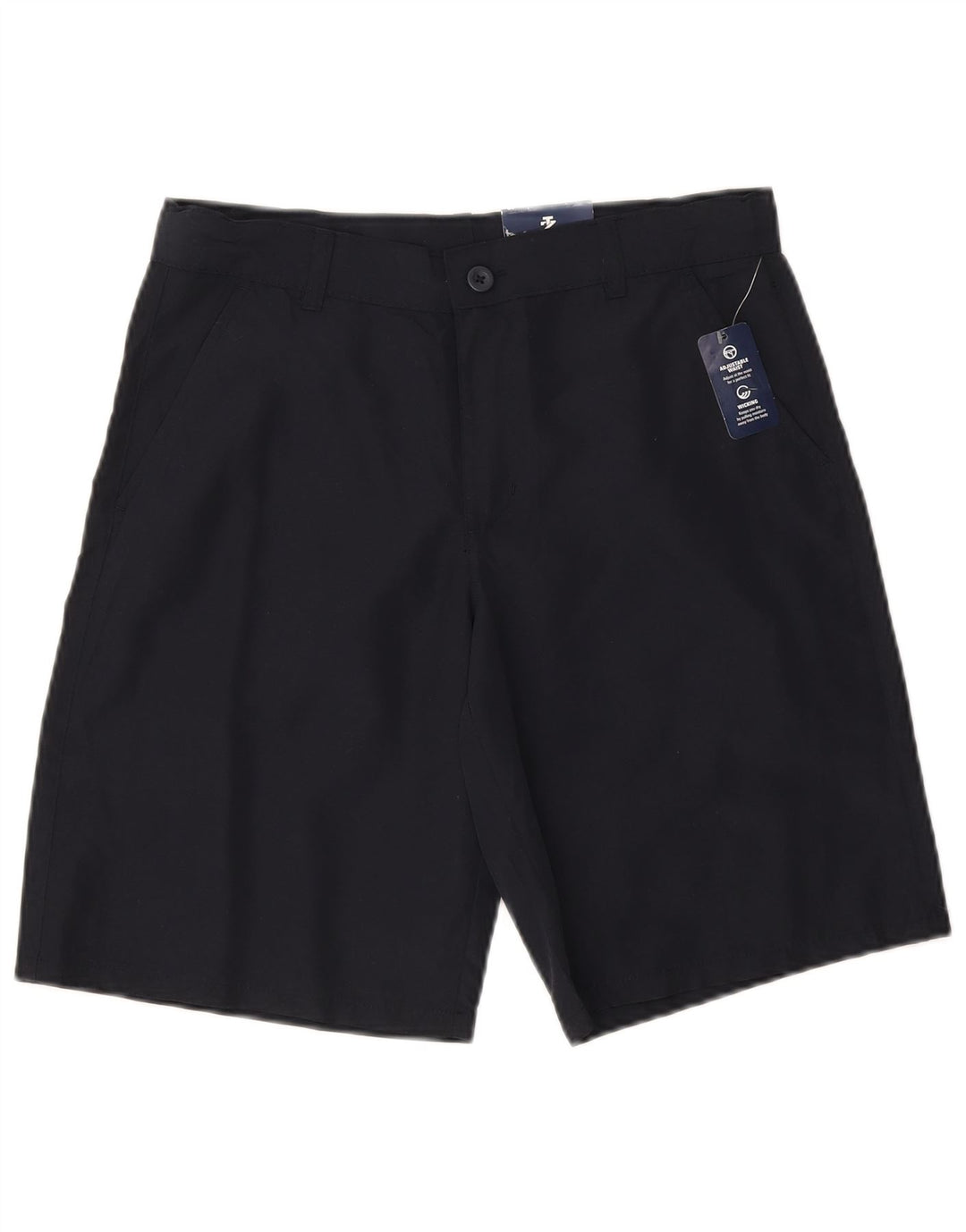 IZOD Boys Chino Shorts 15-16 Years W30  Navy Blue Polyester