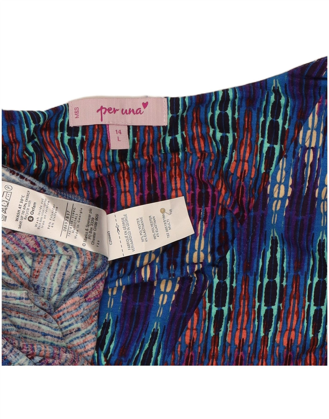 MARKS & SPENCER Womens Maxi Dress UK 14 Large Multicoloured Striped