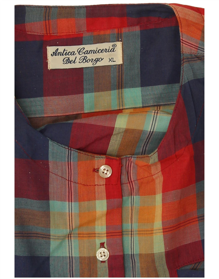 Женская пуловерная рубашка Antica Camiceria UK 18 XL в разноцветную клетку