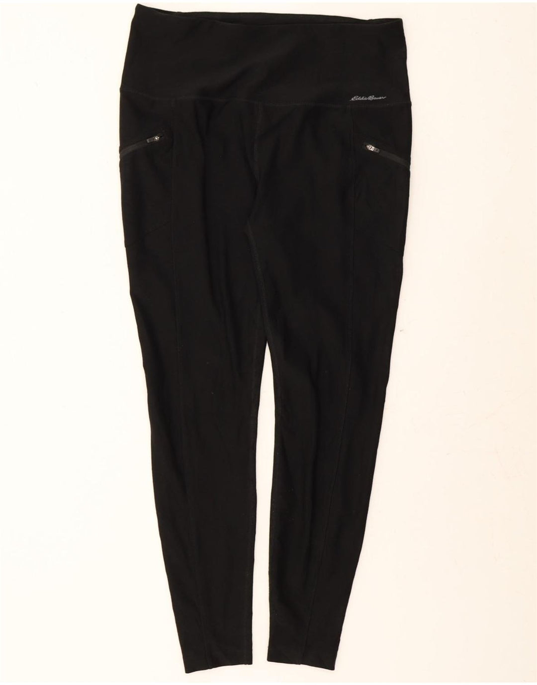EDDIE BAUER Womens Leggings UK 16 Large Black Polyester Vintage Eddie Bauer and Second-Hand Eddie Bauer from Messina Hembry 