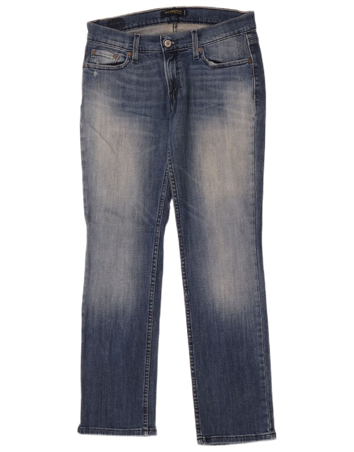 Женские прямые джинсы Levi's 524 Super Low США 9, средние W30 L30, синие, хлопок