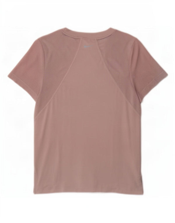 Женская футболка Nike Dri Fit Top UK 10, маленький розовый полиэстер