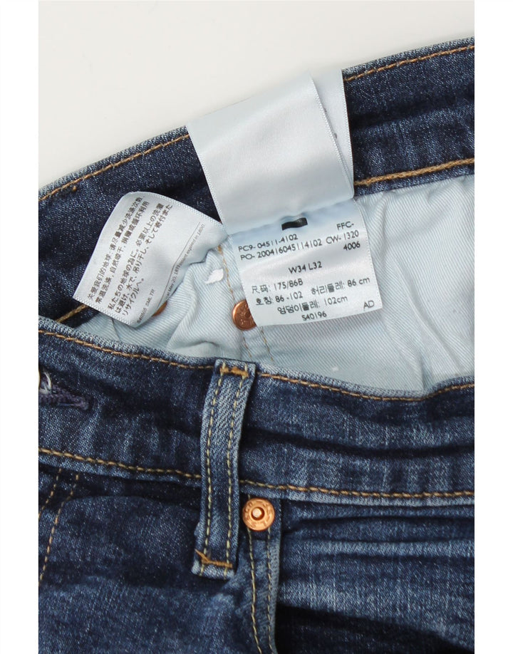 Мужские джинсы Levi's Slim 511 W34 L30 синие, хлопок