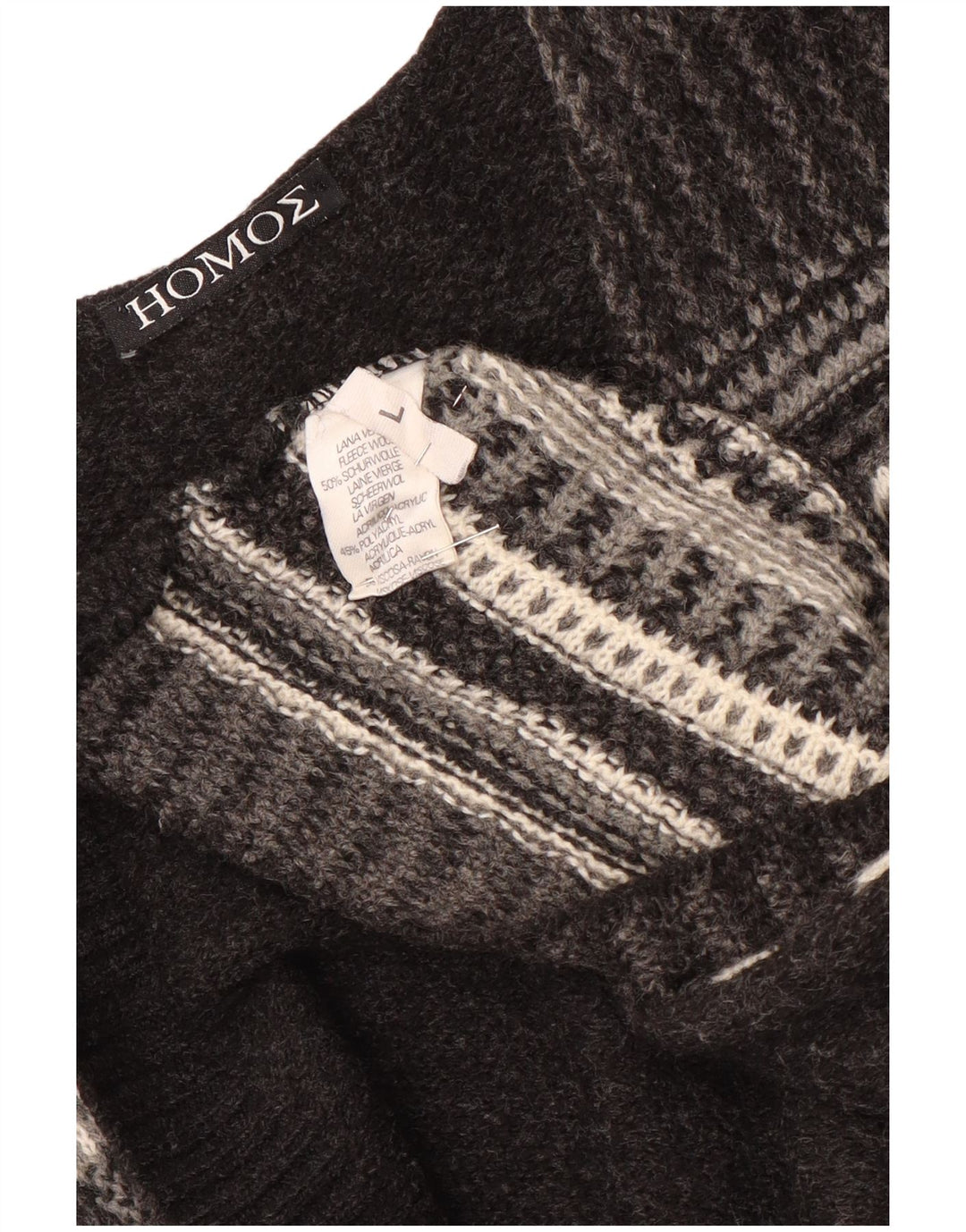 Винтажный мужской кардиган без рукавов, большой серый полосатый шерстяной свитер