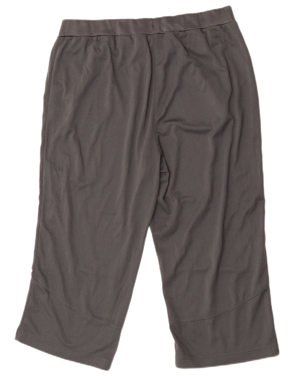 Женские спортивные шорты-бермуды Reebok UK 18 XL, серые, полиэстер