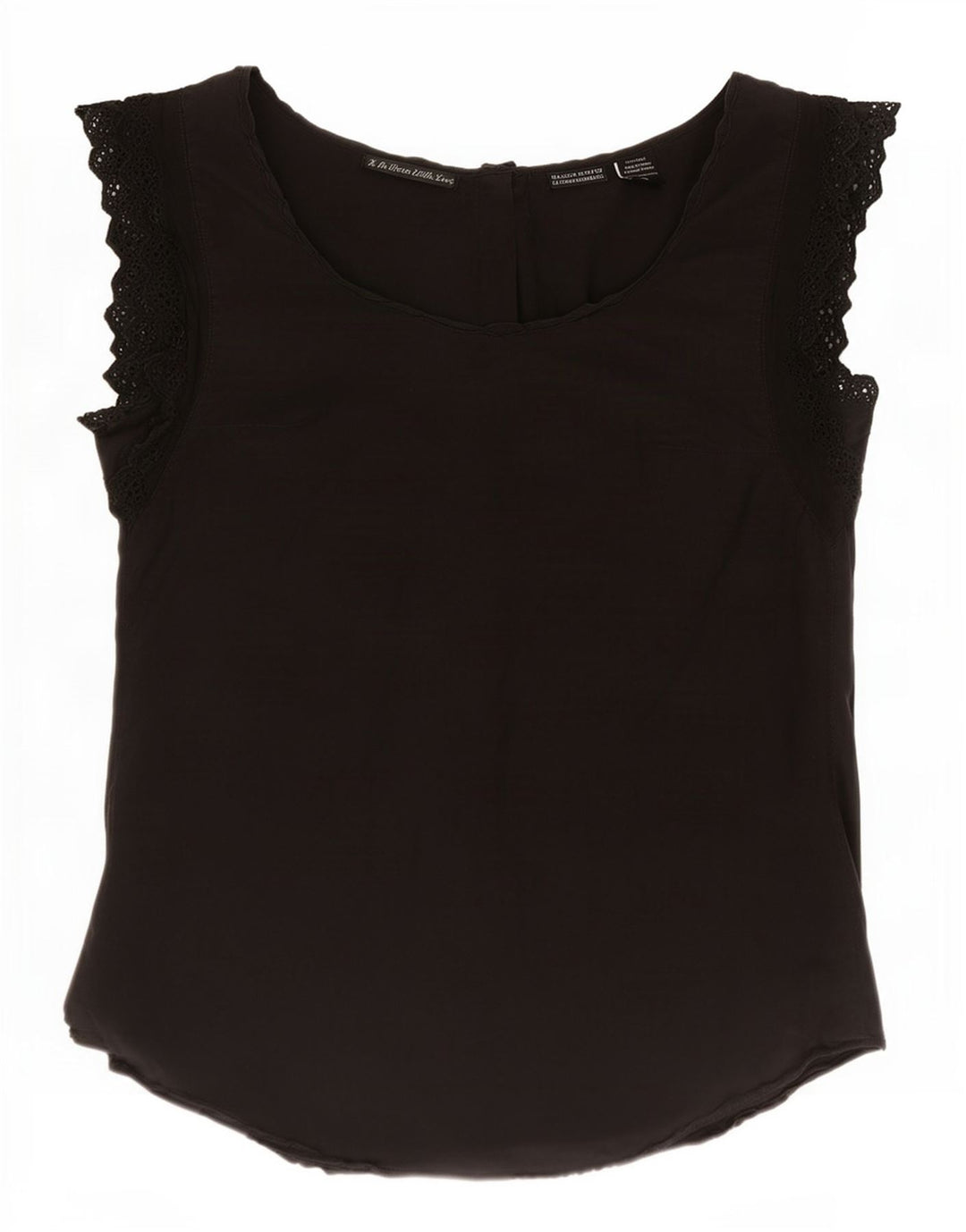 Женская блузка Maison Scotch, топ США 1 XS, черный шелк