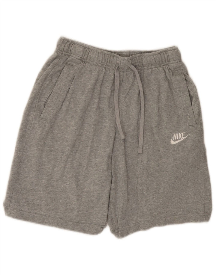 Мужские спортивные шорты Nike XS, серые хлопковые крапинки