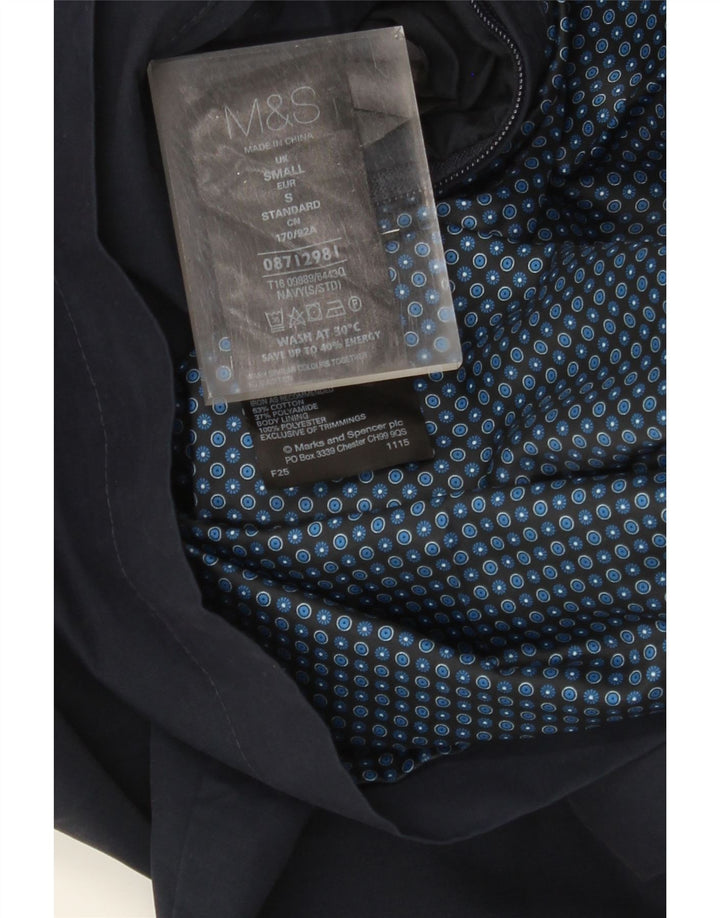 Мужской бомбер MARKS & SPENCER UK 36, маленький, темно-синий, хлопок
