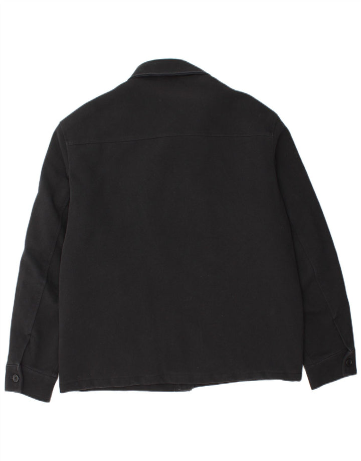Мужская куртка-бомбер Zara UK 38, средний черный хлопок, черный