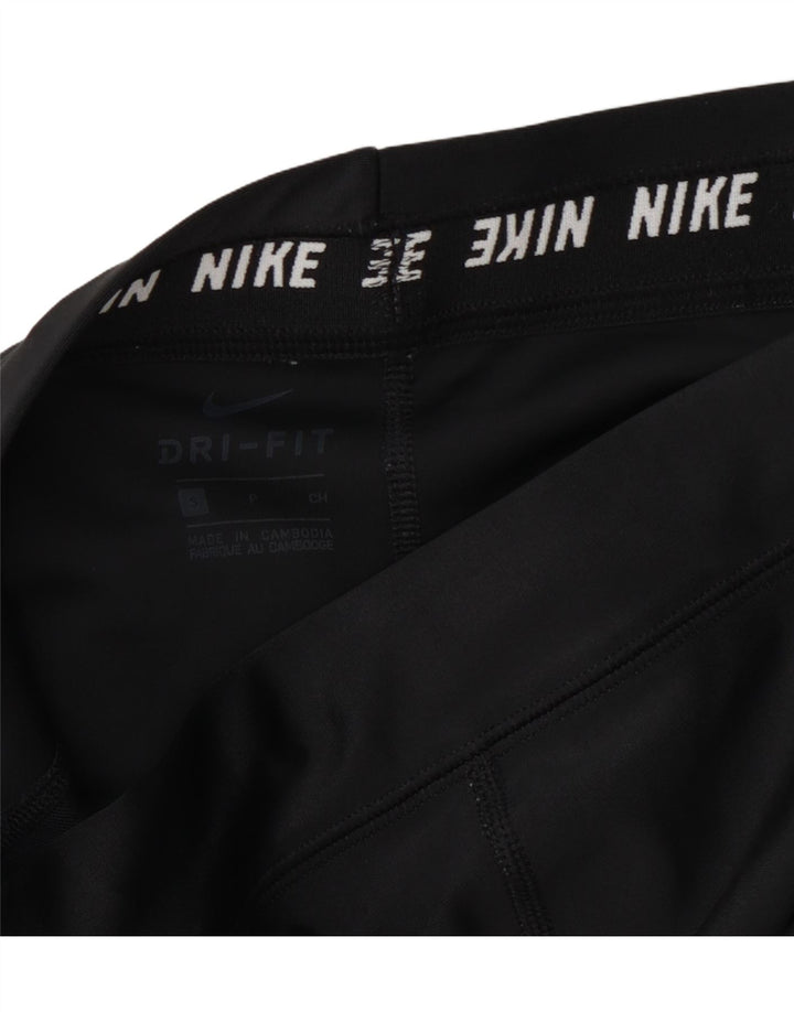 Женские леггинсы Nike Dri Fit UK 10, маленькие черные
