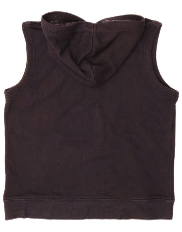 Джемпер без рукавов с рисунком NIKE для мальчиков, 10–11 лет, средний черный, хлопковый