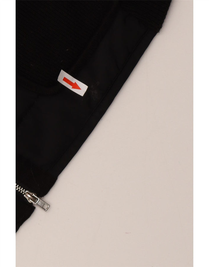 TOMMY HILFIGER Женский свитер-кардиган UK 10, маленький, черный, полиэстер