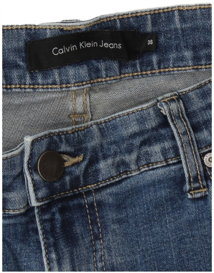 Мужские прямые джинсы CALVIN KLEIN W36 L32 синие, хлопок