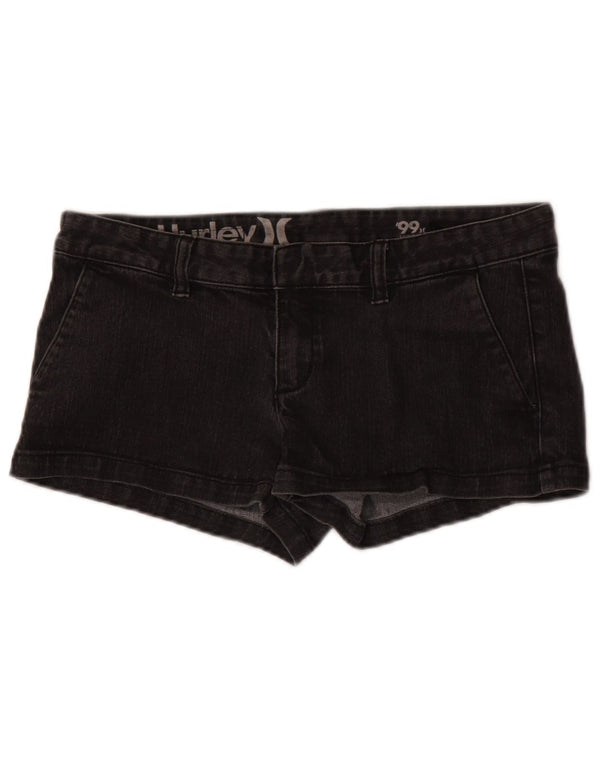 Женские джинсовые шорты Hurley W29, средний черный, хлопок