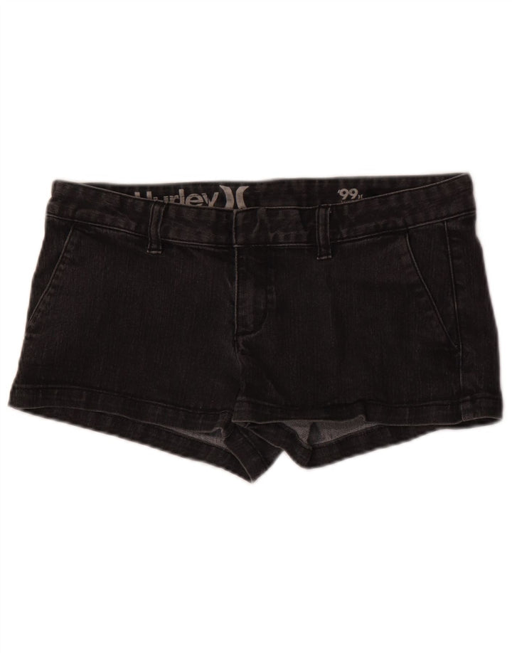 Женские джинсовые шорты Hurley W29, средний черный, хлопок