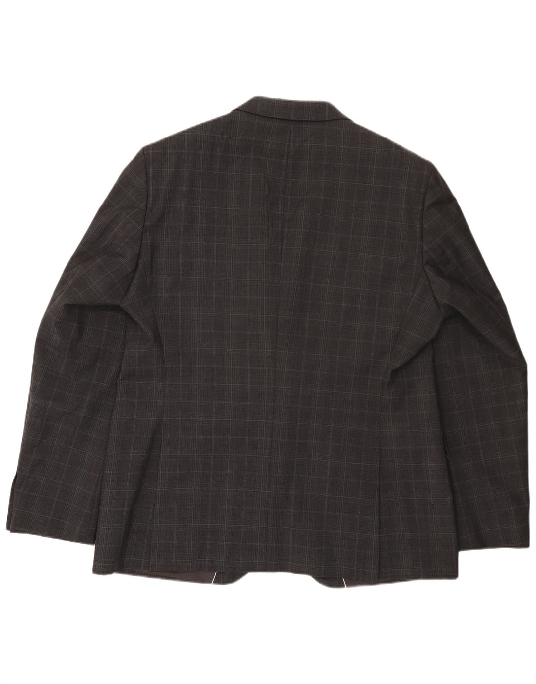 Мужской пиджак Hugo Boss на 2 пуговицах EU 56 3XL, серая шерсть в клетку