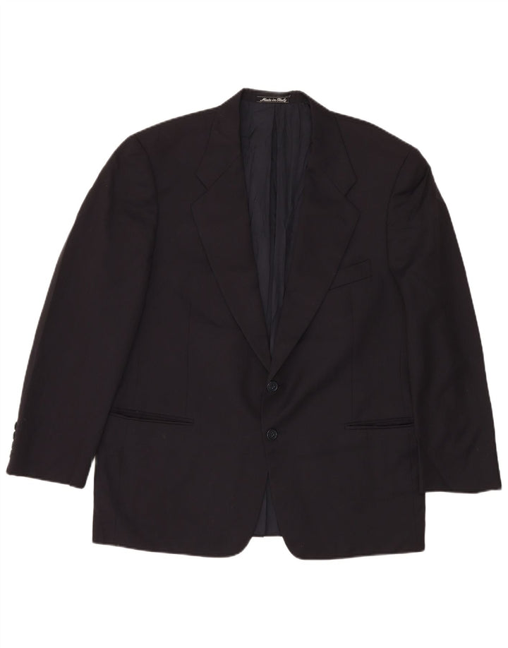 Мужской пиджак с двумя пуговицами Marks & Spencer UK 42 XL, темно-синий, новая шерсть
